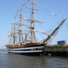 De Amerigo Vespucci, Italiaans tall ship met drie masten